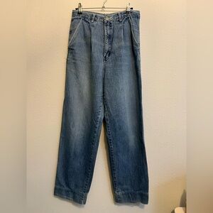 Vintage 80s Seattle Blues Classic Pinstriped Denim Jeans 6
